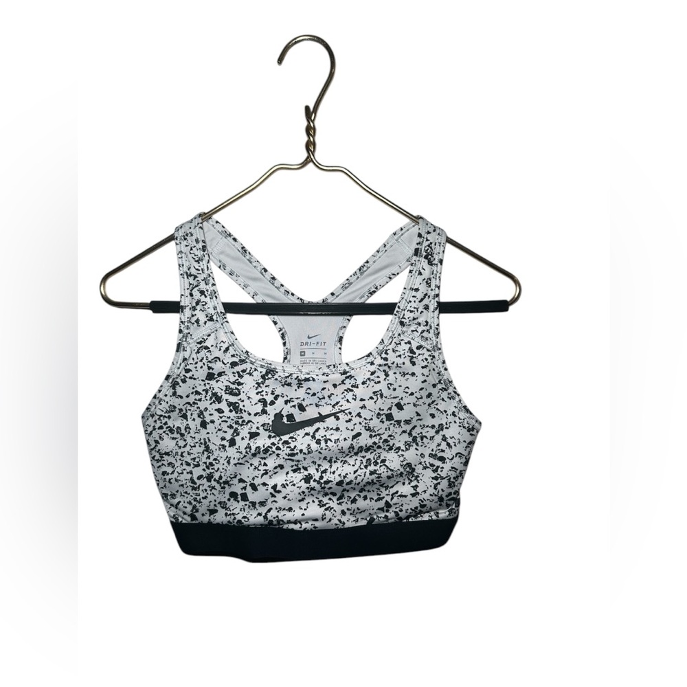 Nike Women's Black and White Sports Bra